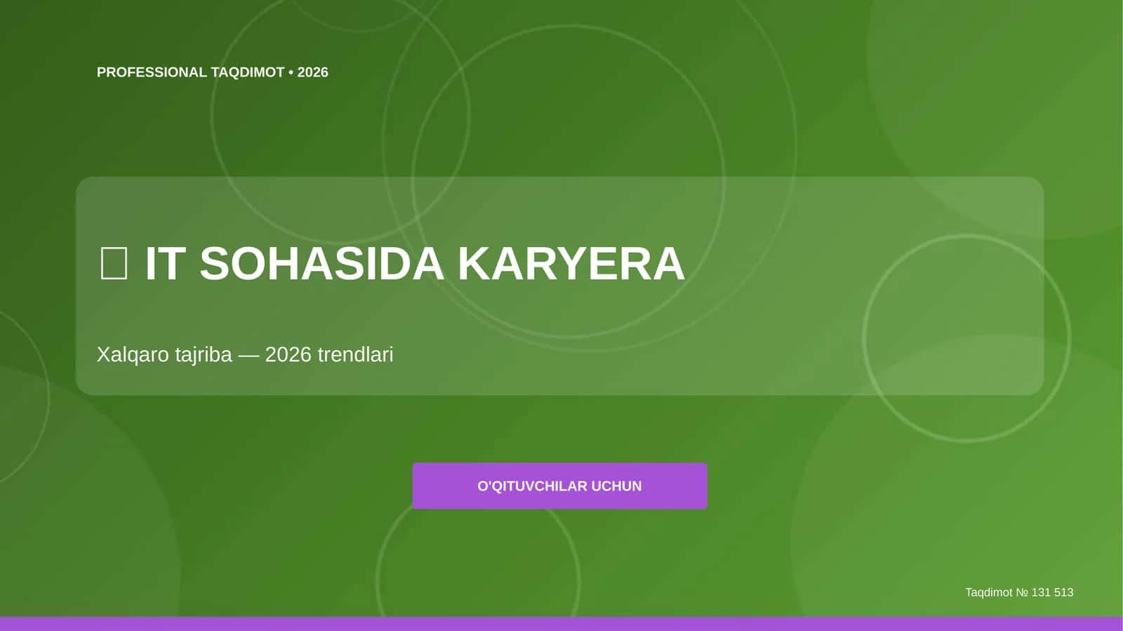 PROFESSIONAL TAQDIMOT • 2026 1