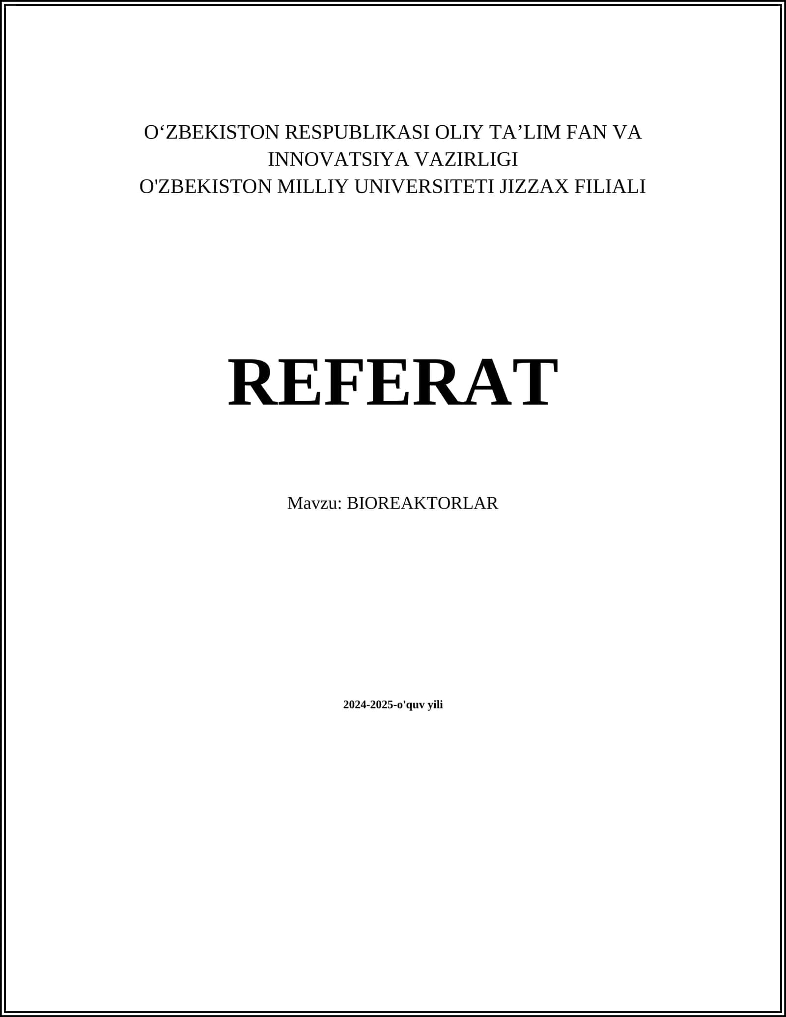 BIOREAKTORLAR 1