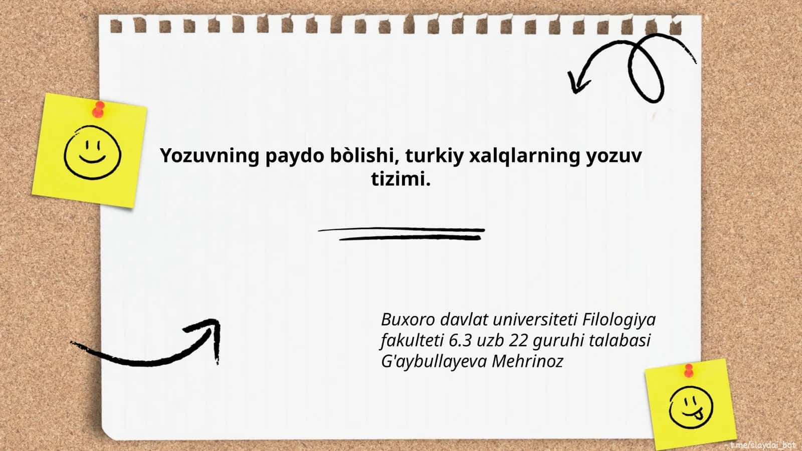 Yozuvning paydo bòlishi 1
