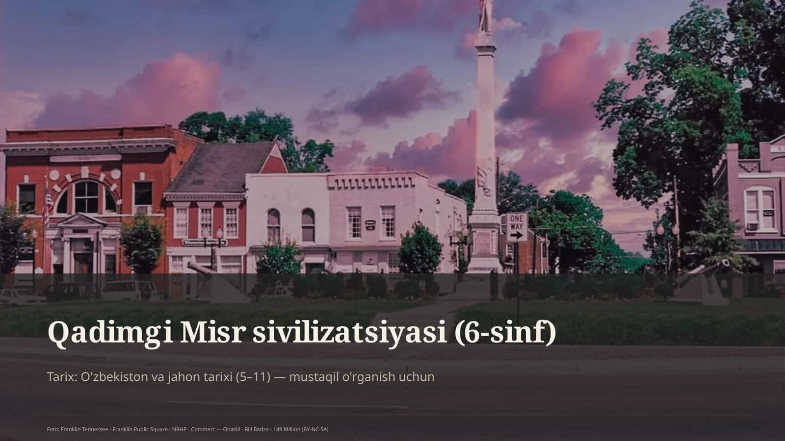 Qadimgi Misr sivilizatsiyasi (6-sinf) 1