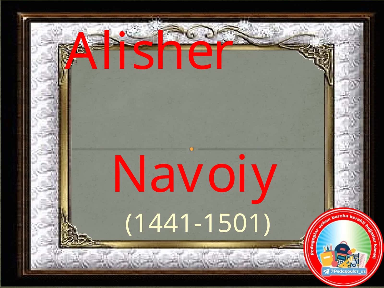 Alisher Navoiy va Farhod va Shirin asari 1