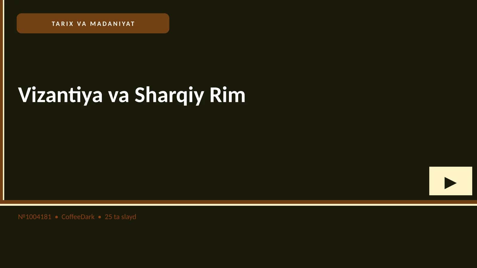 Vizantiya va Sharqiy Rim 1