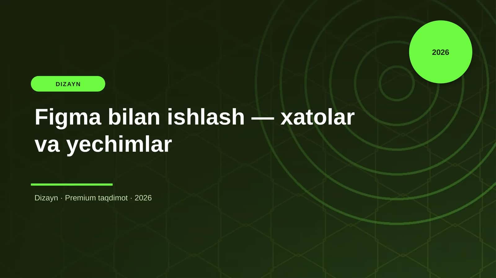 Figma bilan ishlash — xatolar va yechimlar 1