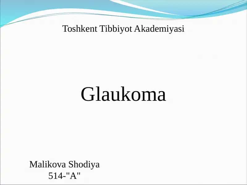 Glaukoma 1