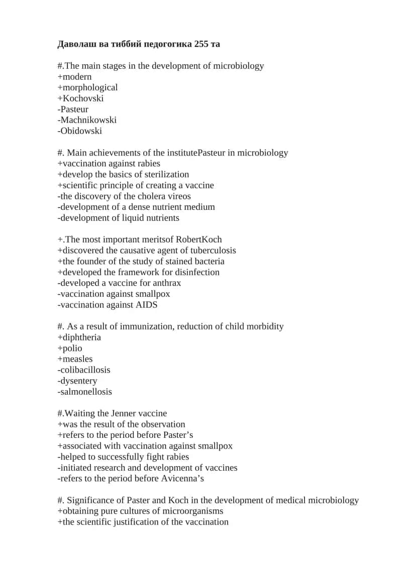 Development of Microbiology 1