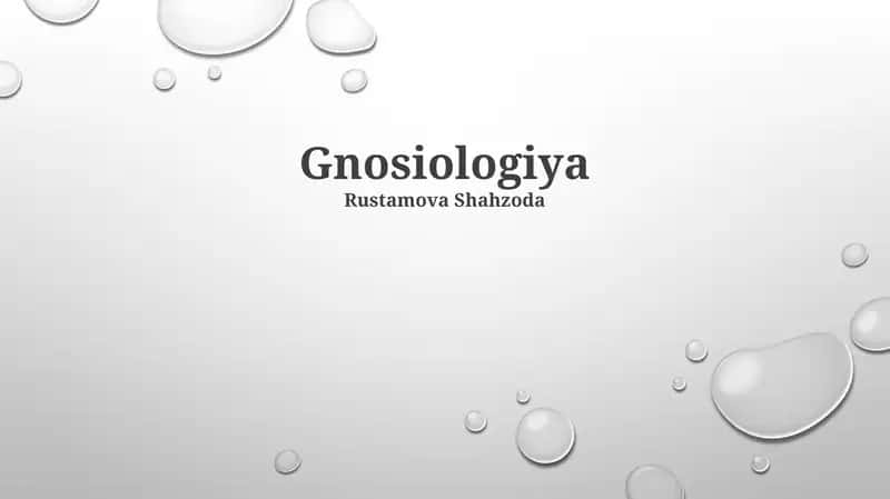 Gnosiologiya 1