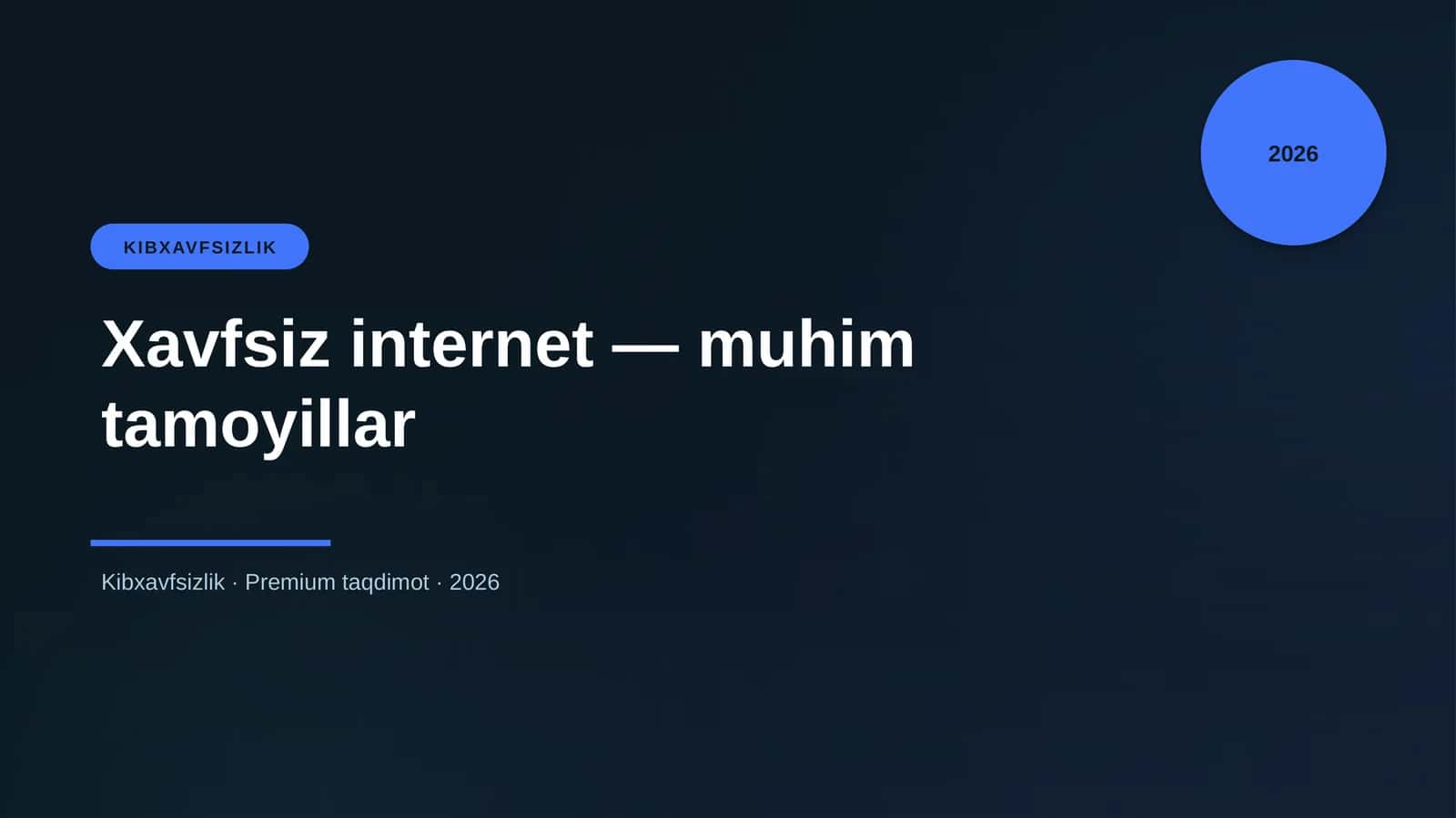 Xavfsiz internet — muhim tamoyillar 1