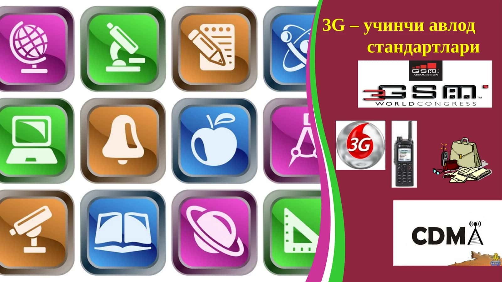 3G – учинчи авлод  стандартлари 1
