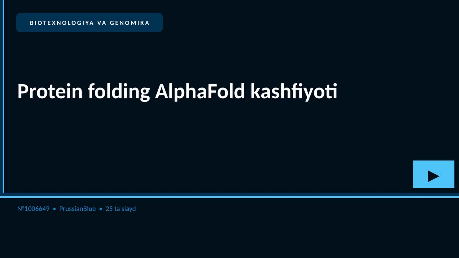 Protein folding AlphaFold kashfiyoti 1