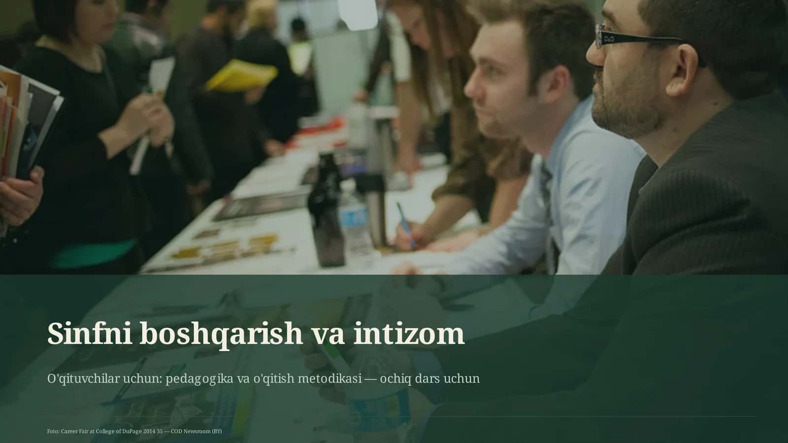 Sinfni boshqarish va intizom 1