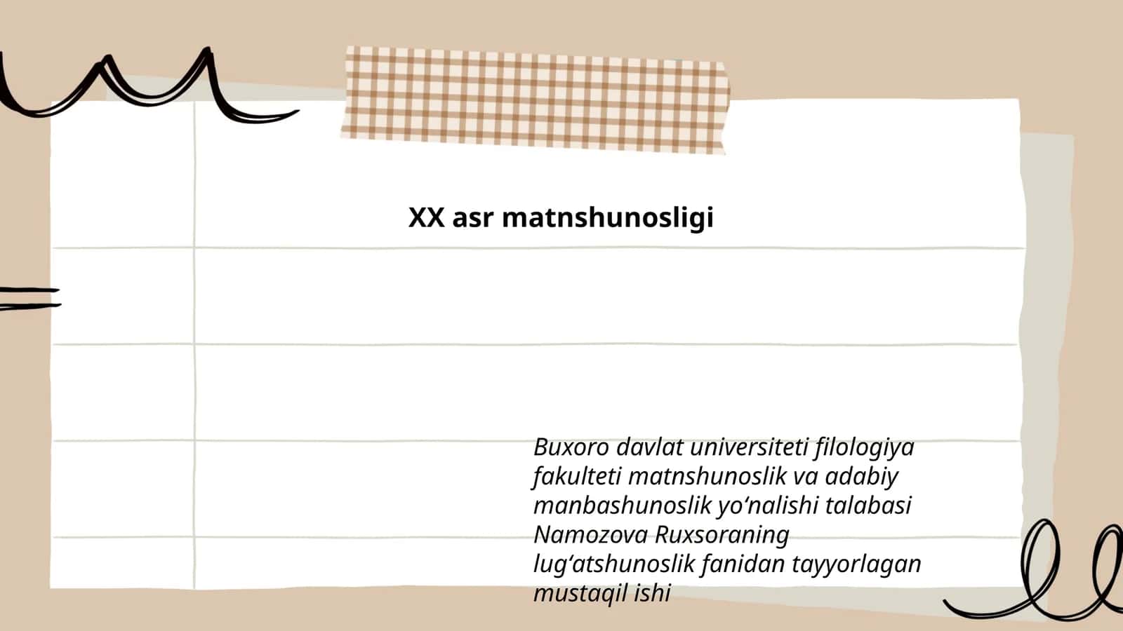 Lugʻatshunoslik fanidan tayyorlagan mustaqil ish 1