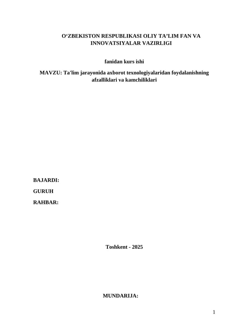 kurs ishi 1