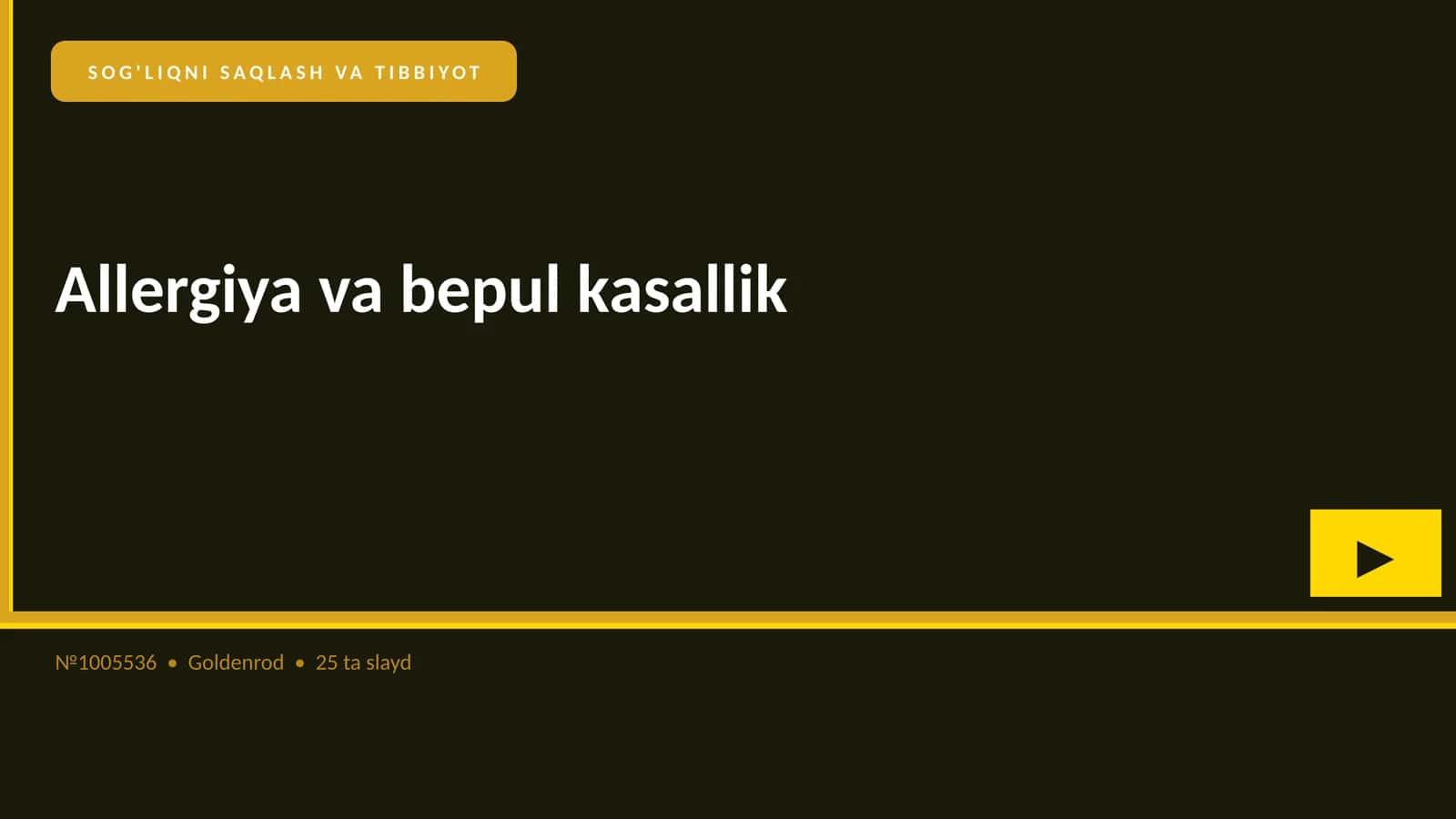 Allergiya va bepul kasallik 1