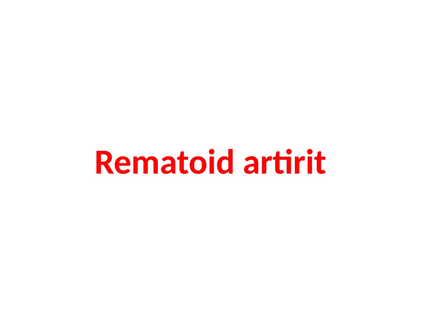 Rematoidartirit 1
