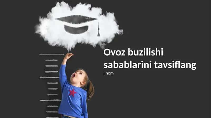 Ovoz buzilishining sabablari 1