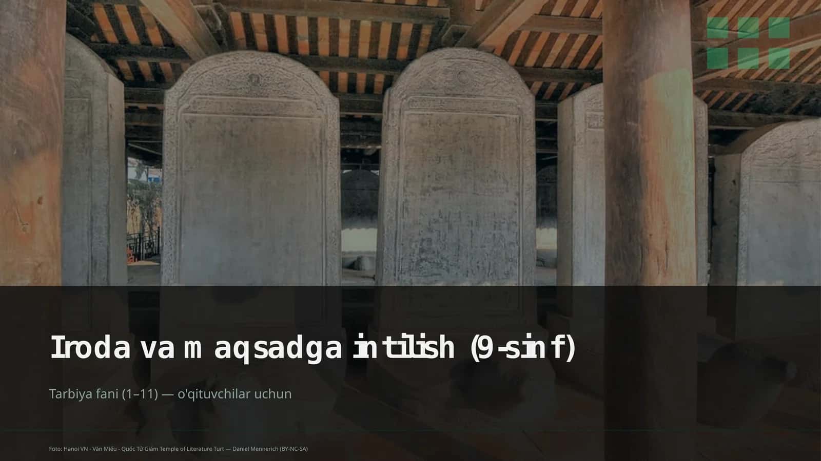 Iroda va maqsadga intilish (9-sinf) 1