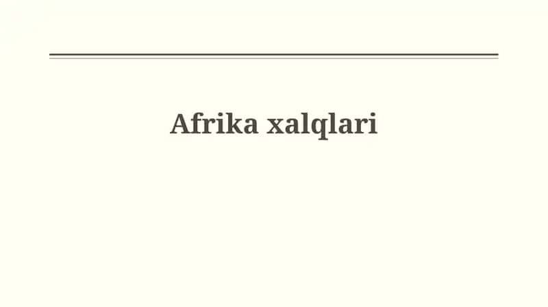 Afrikaxalqlari 1