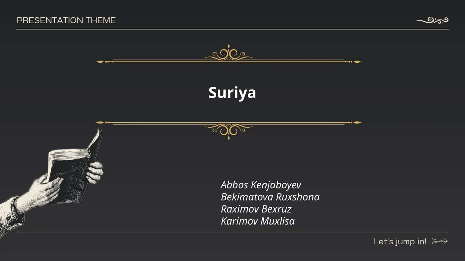 Suriyaning tarixi 1