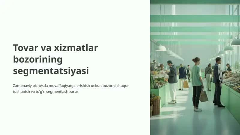 Bozor segmentatsiyasi 1