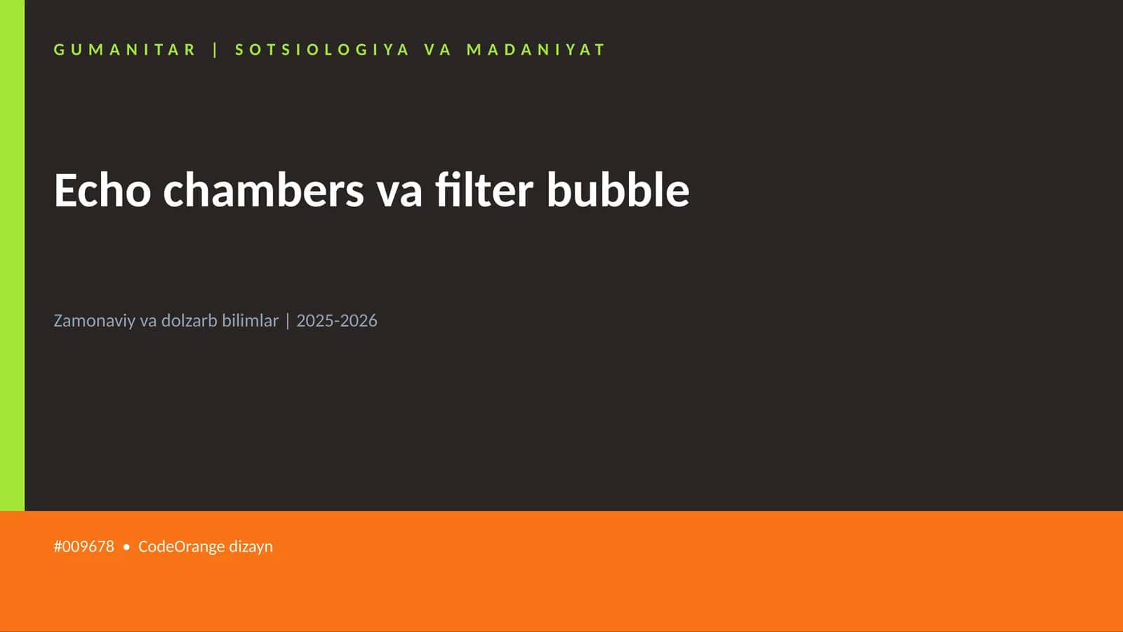Echo chambers va filter bubble 1