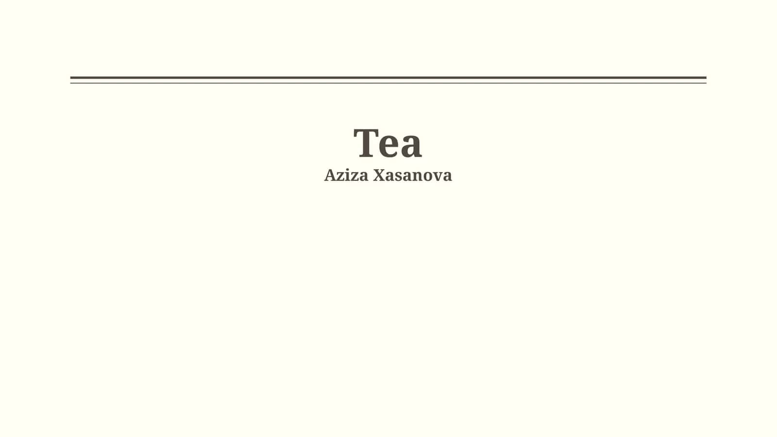 Tea 1