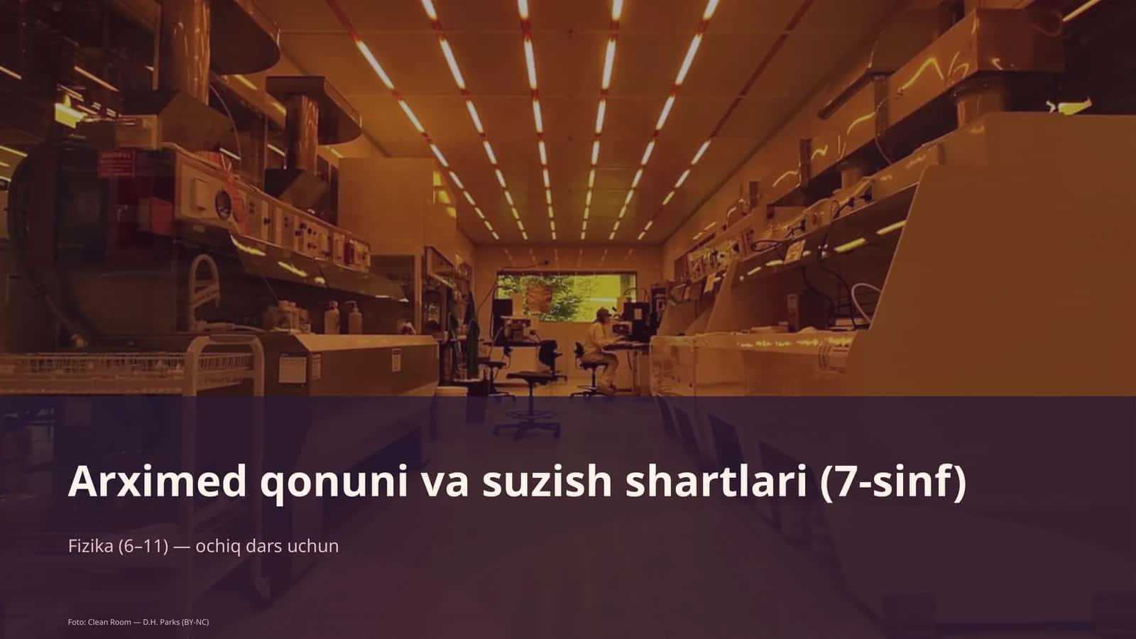 Arximed qonuni va suzish shartlari (7-sinf) 1