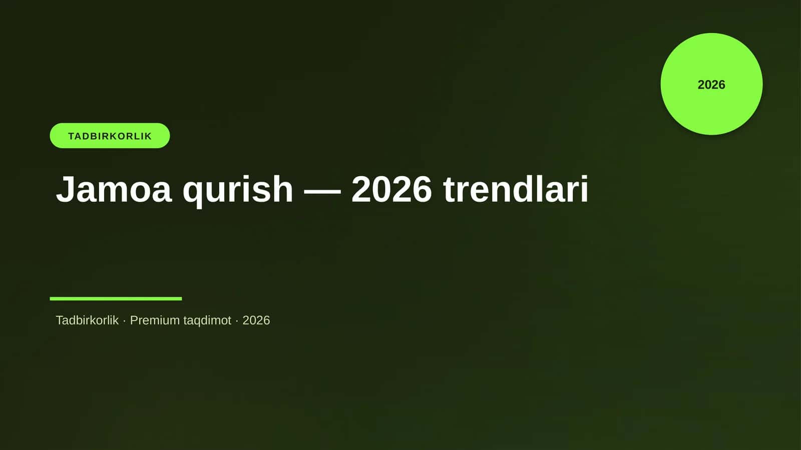 Jamoa qurish — 2026 trendlari 1