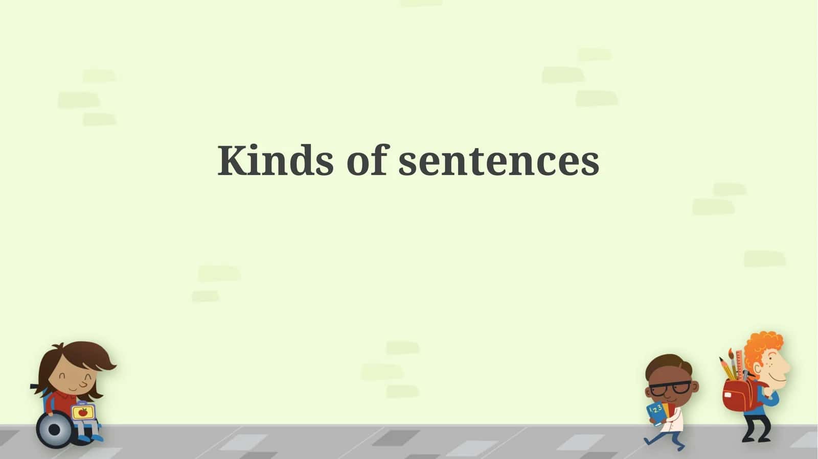 Kinds of sentences 1
