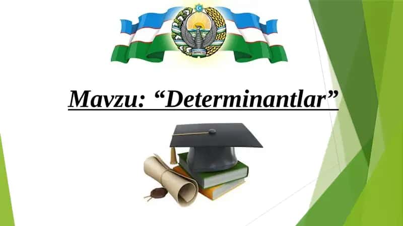 Determinantlar 1