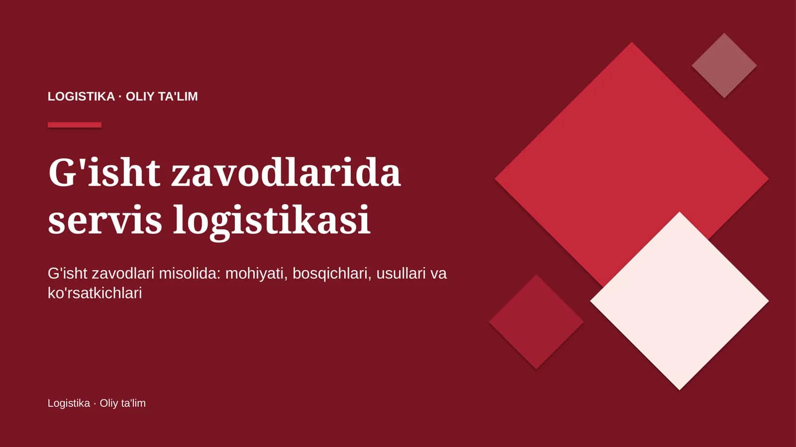 G'isht zavodlarida servis logistikasi 1