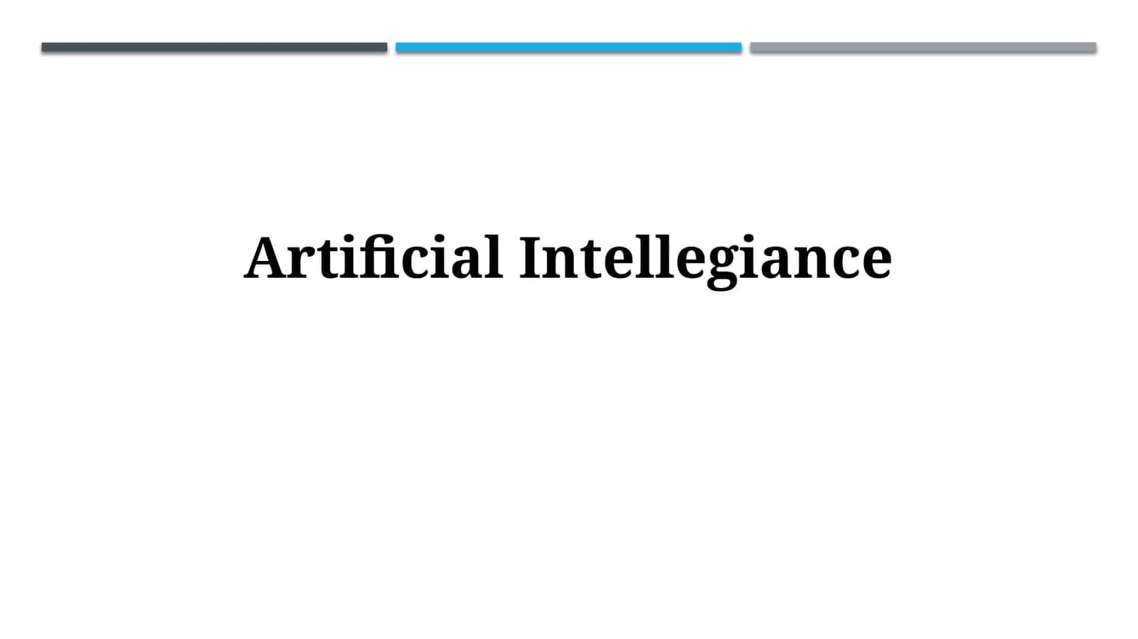 Artificial Intellegiance 1