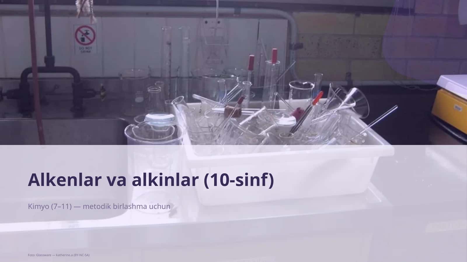 Alkenlar va alkinlar (10-sinf) 1