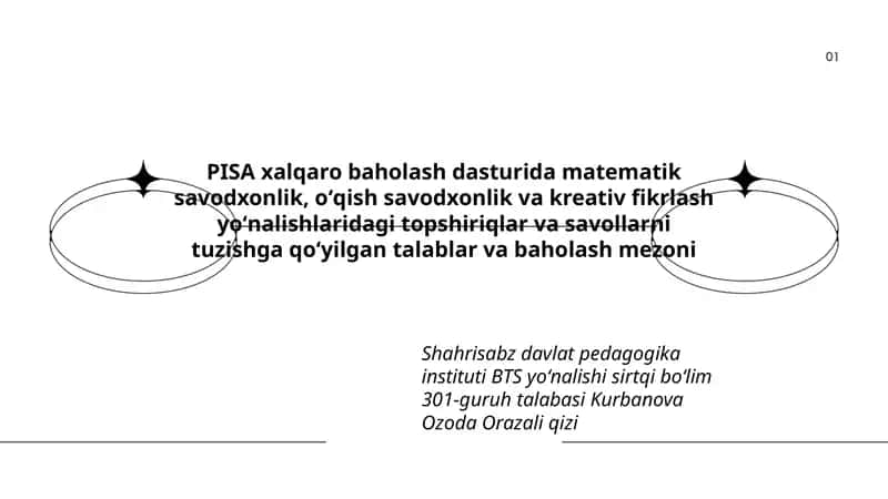 PISA xalqaro baholash dasturi 1