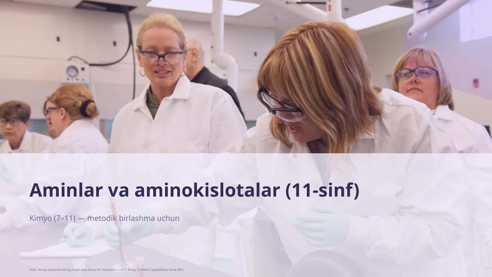 Aminlar va aminokislotalar (11-sinf) 1
