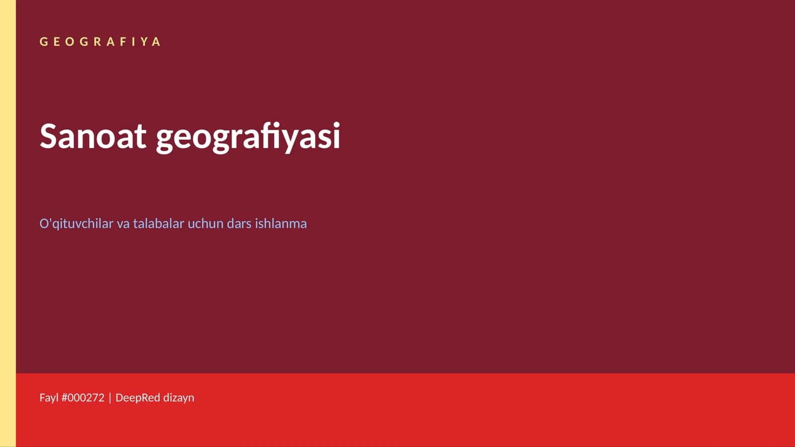 Sanoat geografiyasi 1