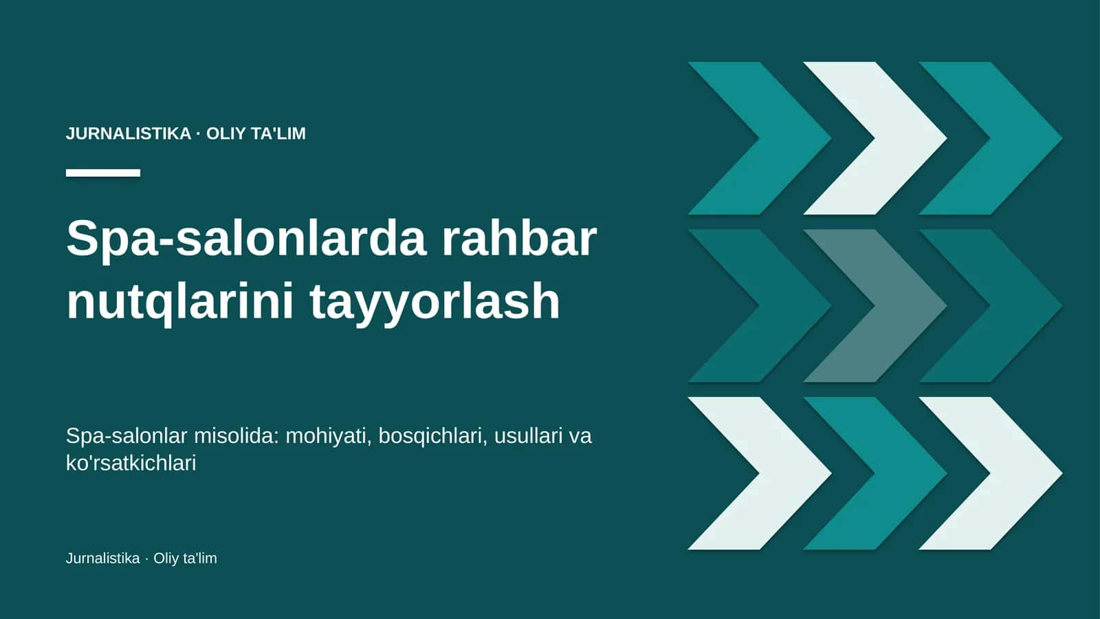 Spa-salonlarda rahbar nutqlarini tayyorlash 1