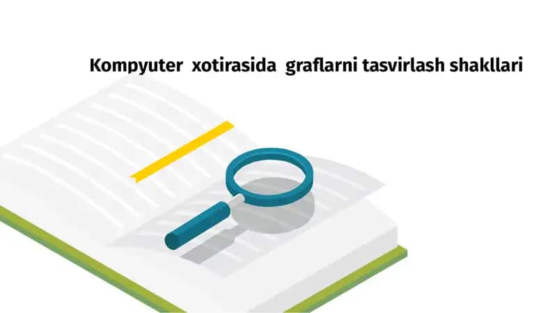 Kompyuter  xotirasida  graflarni tasvirlash shakllari 1