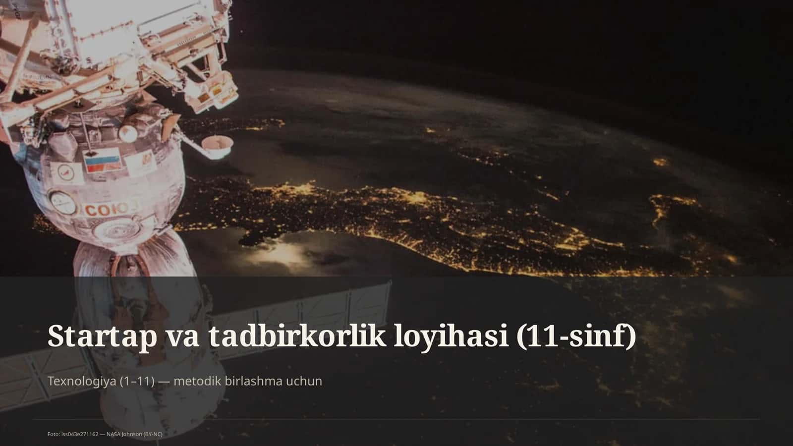 Startap va tadbirkorlik loyihasi (11-sinf) 1