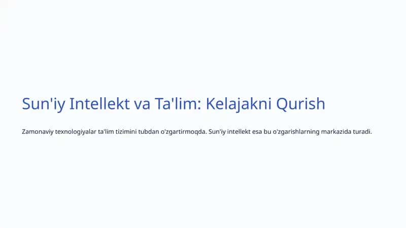 Sun'iy Intellekt Nima va Nega Muhim? 1