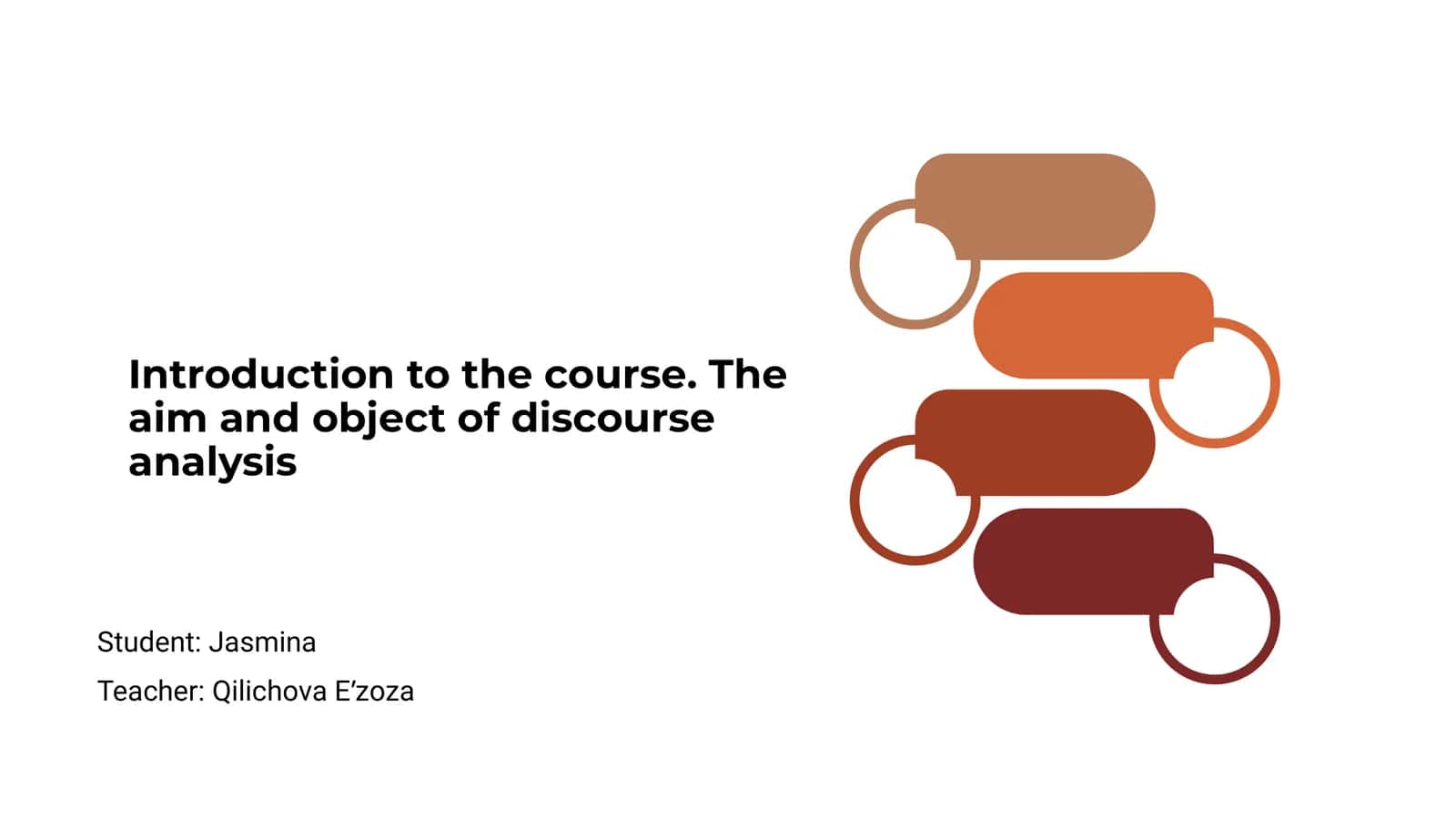 Introduction to Discourse Analysis Course 1