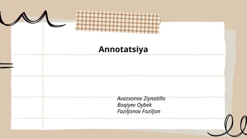 Annotatsiya 1