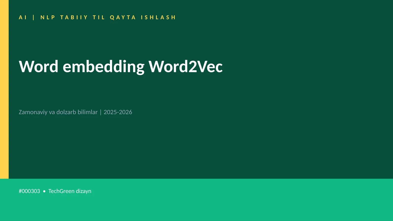 Word embedding Word2Vec 1