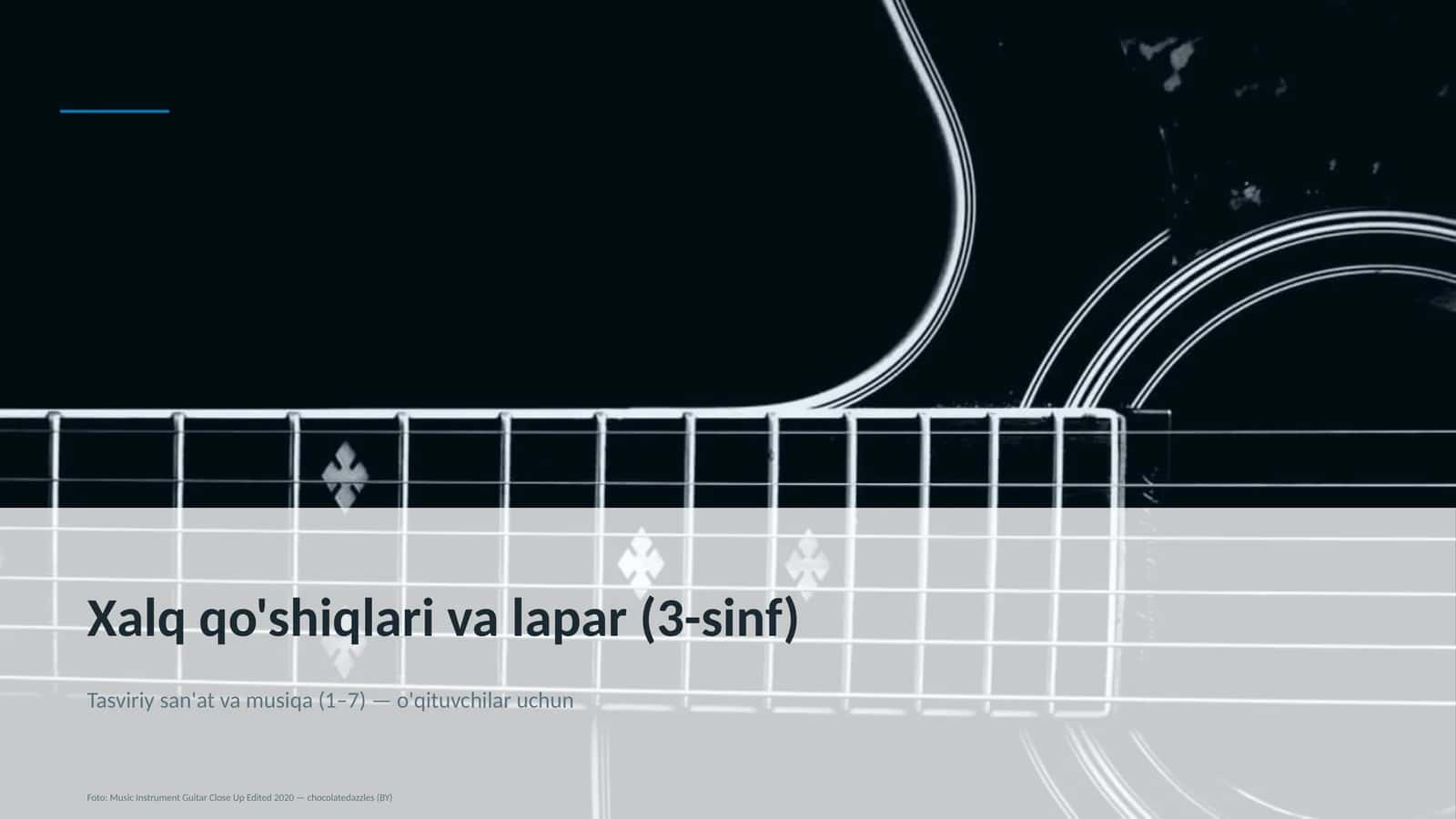 Xalq qo'shiqlari va lapar (3-sinf) 1