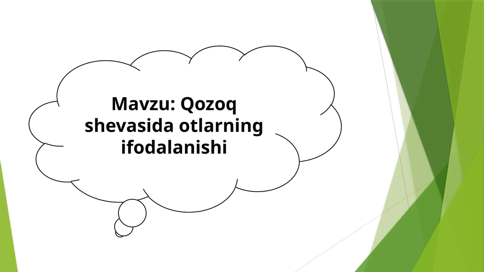 Qozoq shevasida otlarning ifodalanishi 1