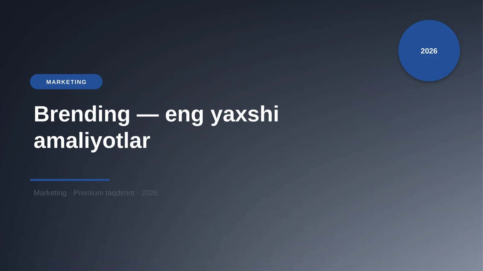 Brending — eng yaxshi amaliyotlar 1