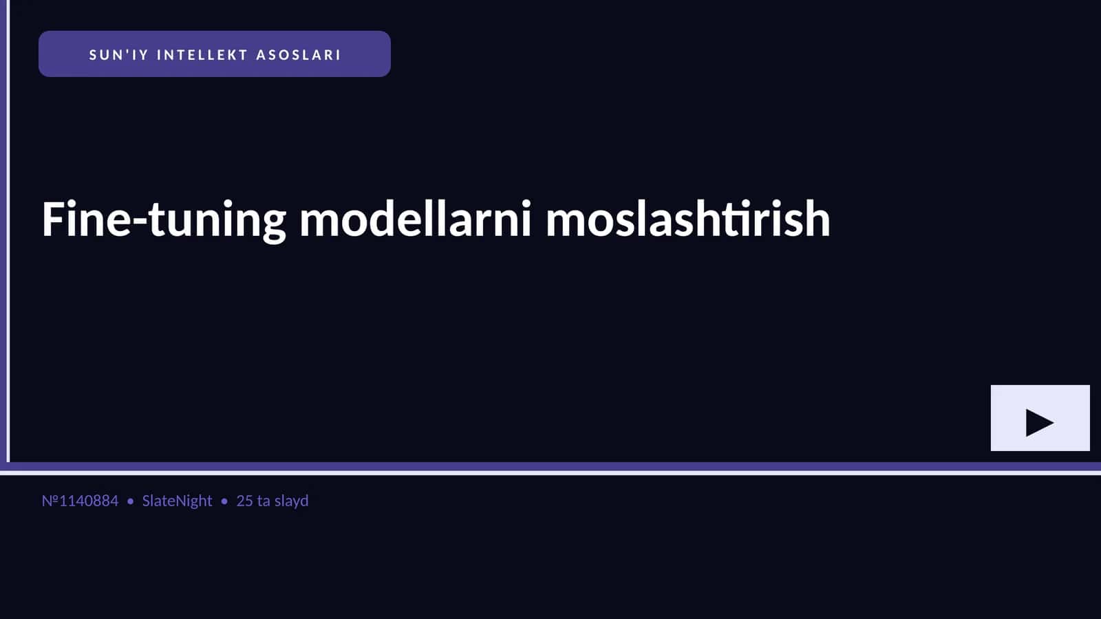 SUN'IY INTELLEKT ASOSLARI 1