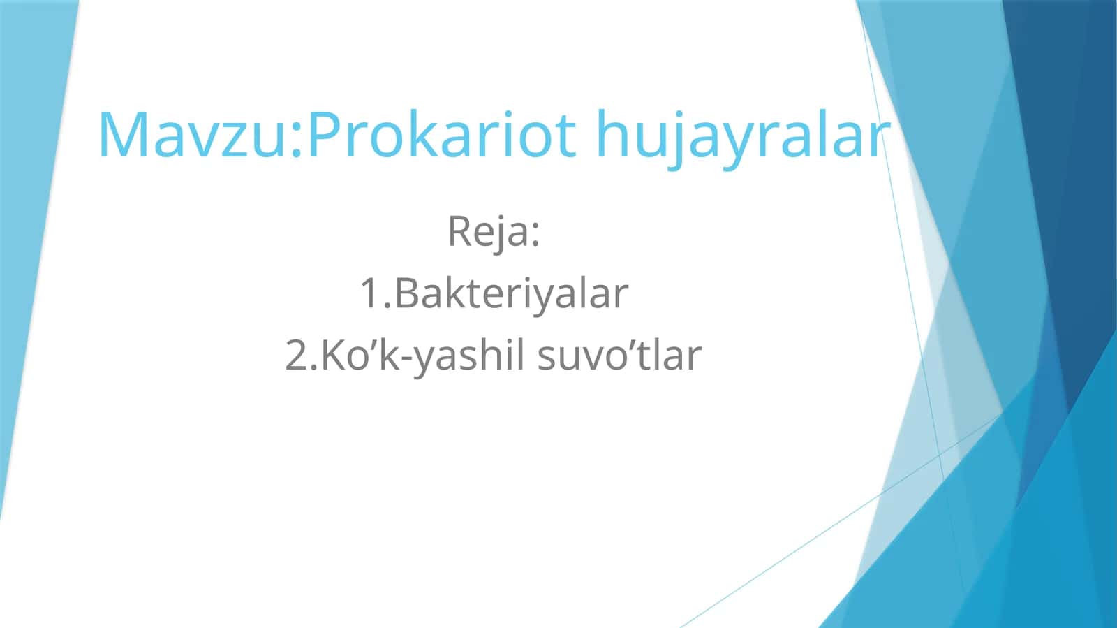 Prokariothujayralar 1