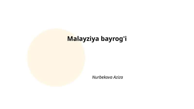 Malayziya bayrog'i 1