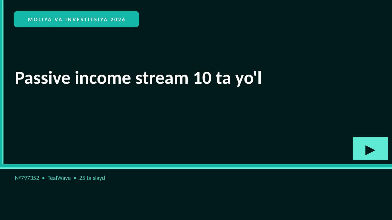 MOLIYA VA INVESTITSIYA 2026 1