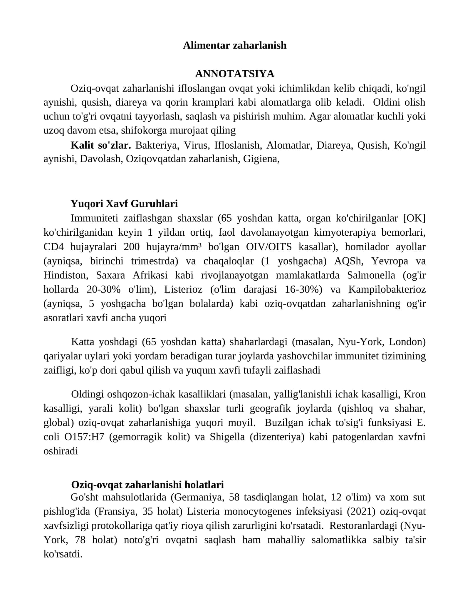 Alimentar zaharlanish 1